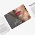 carton invitation coins ronds rouge passion