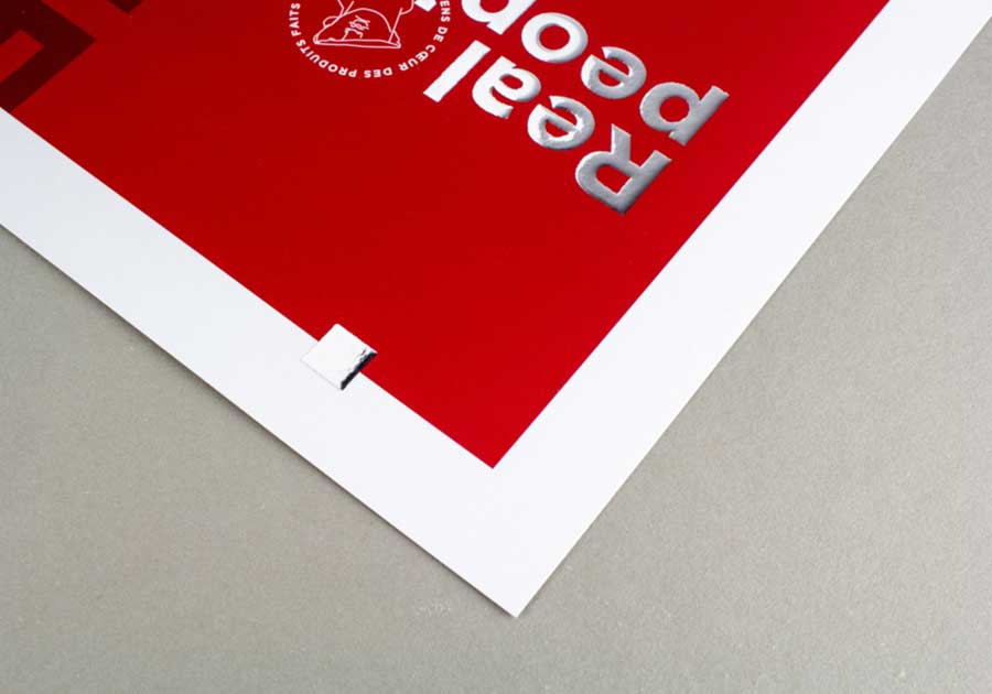 Stamping caliente - plata brillante