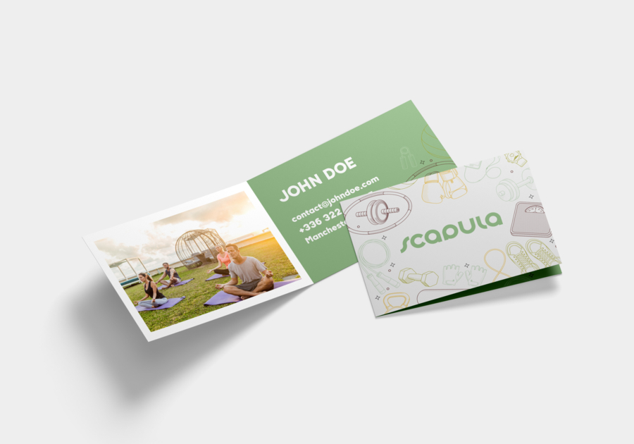 Tarjeta doble personalizada