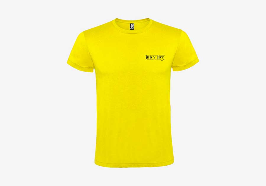 T-shirt unisexe manches courtes Atomic jaune