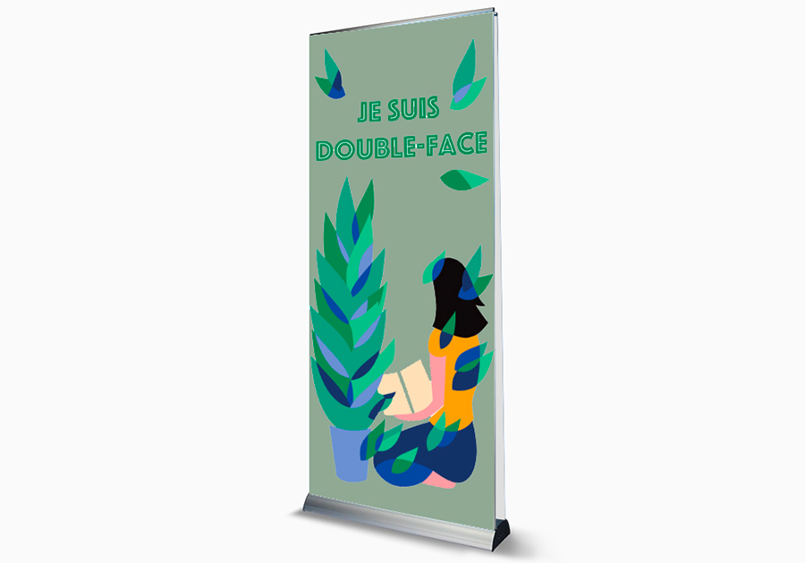 Enrollable de doble cara 85 x 207 cm