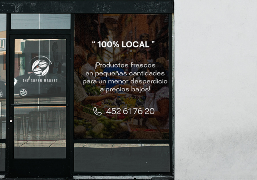 Adhesivo transparente teñido en la masa