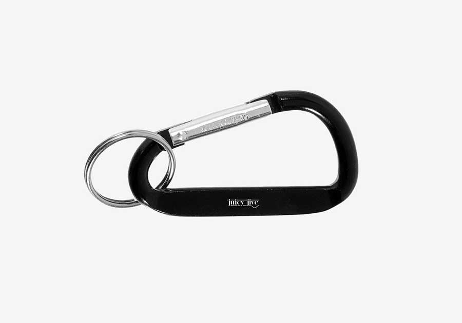 Porte-clés mousqueton Timor noir