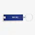Porte-clés lampe LED Castor bleu argent