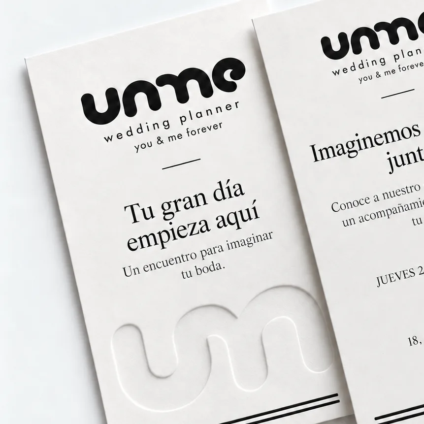 Tarjeta de visita con acabado Letterpress