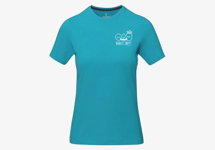 T-shirt manches courtes femme Nanaimo 160g/m² bleu aqua