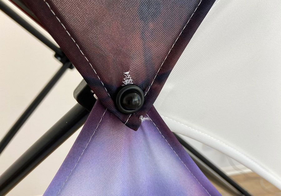 Soporte transversal de varios lados con detalles colgantes