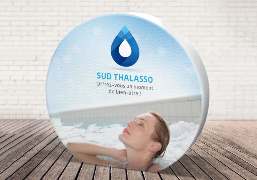Stand tubulaire rond thalasso