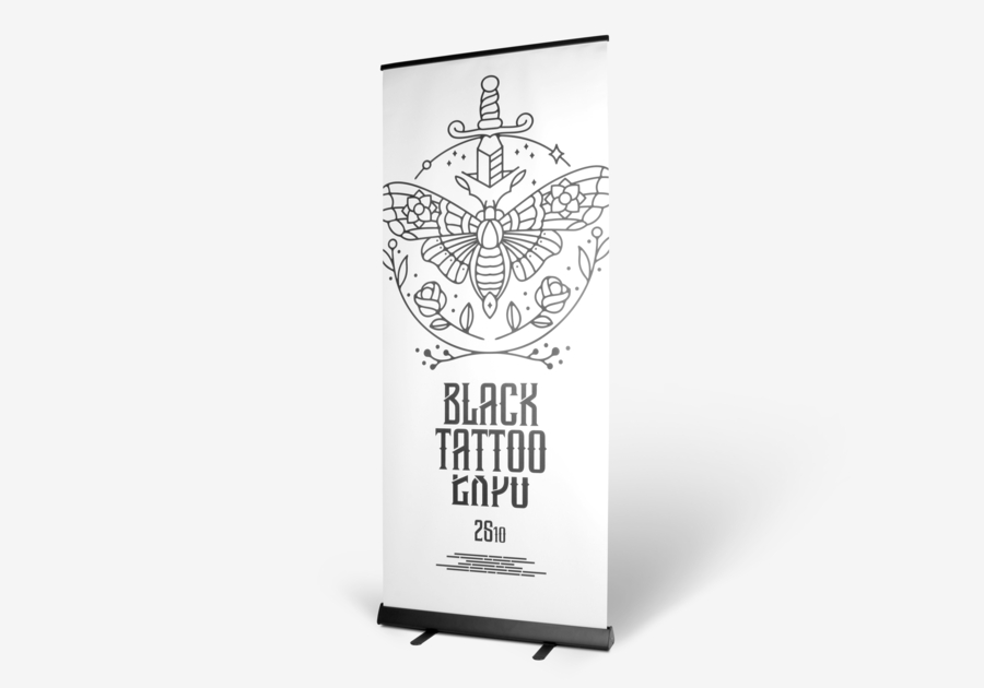 Tejido poliéster enrollable de estructura negra de 270g m1
