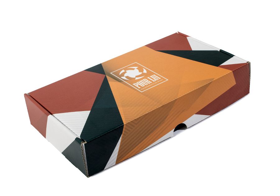 Caja de envío con solapas caja de envío cerrada