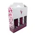 Coffret bouteille avec poignee avec fenetre multi bouteille ferme