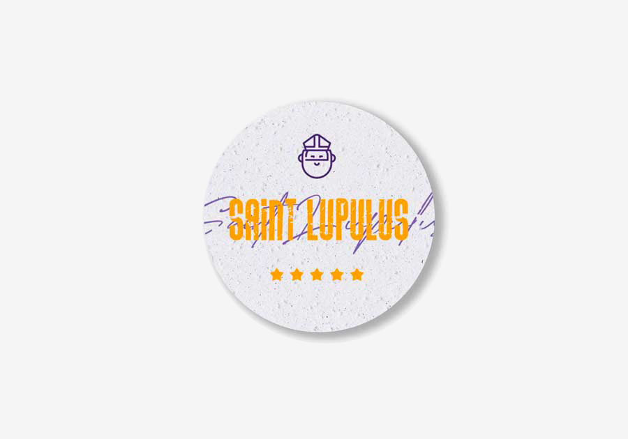 Posavasos de papeles con semillas de flores silvestres o albahaca a escoger