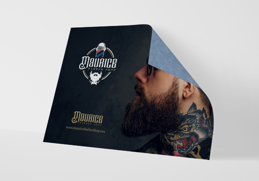 Póster 35 x 50 papel con reverso azul