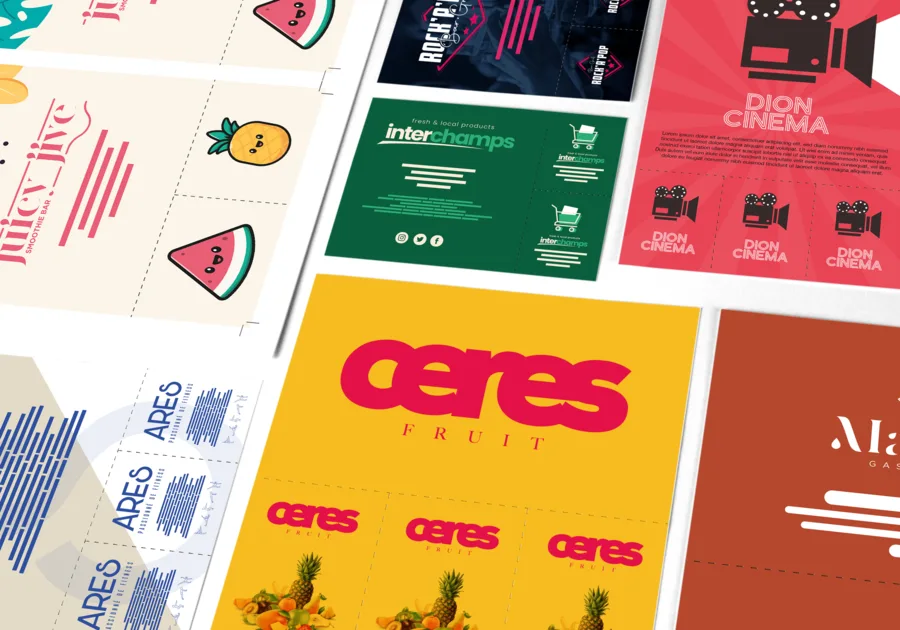 Flyer avec coupon detachable pre decoupe