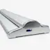 Roll-up de alta gama 85 x 233 con base autoportante