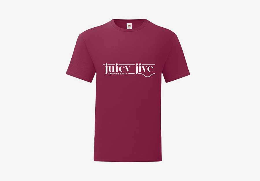 T-shirt Iconic de Fruit of the Loom® bordeaux