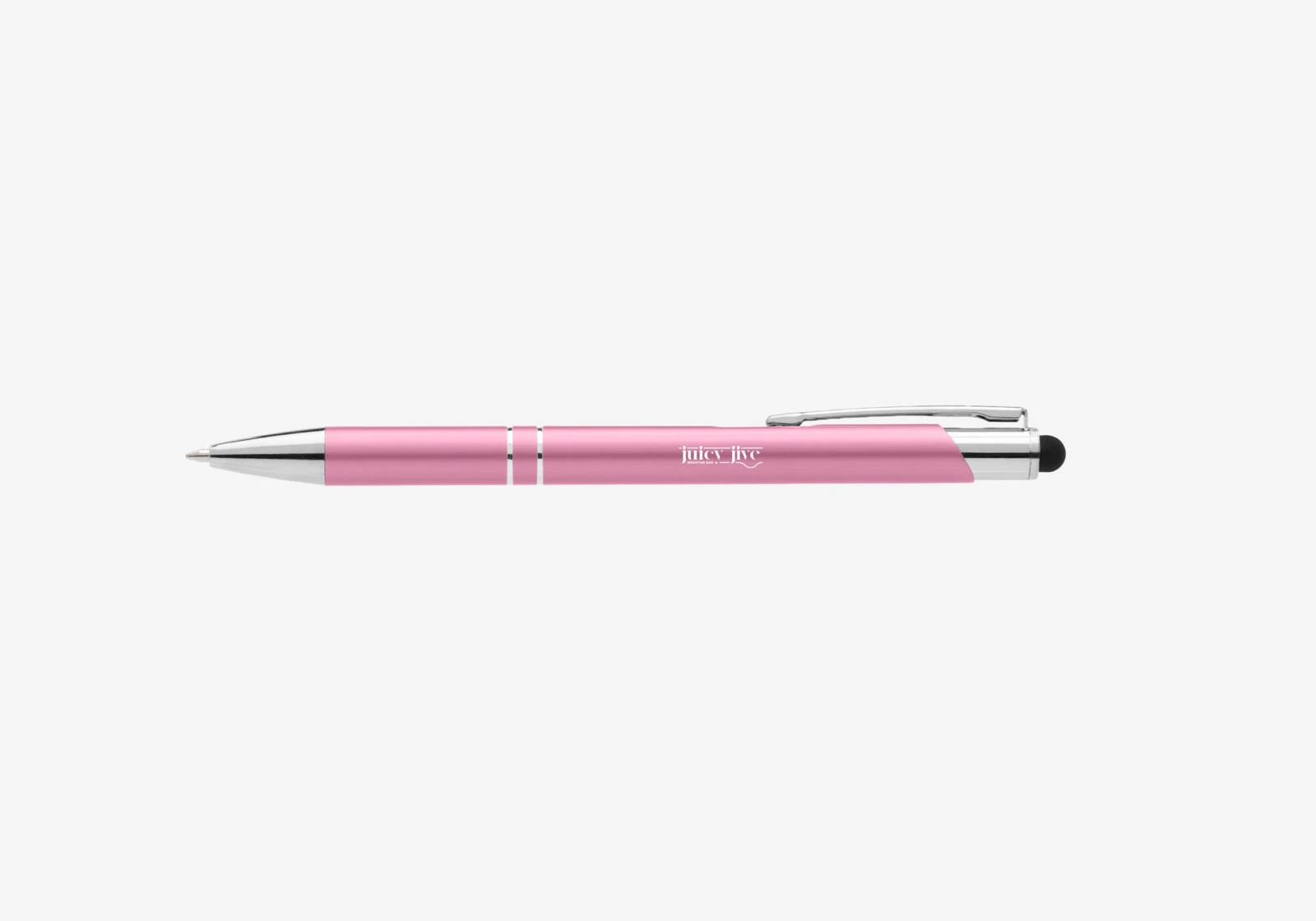 Stylo Crosby Mat avec stylet au clip rose