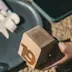 Cube en bois gravé - Escan QR