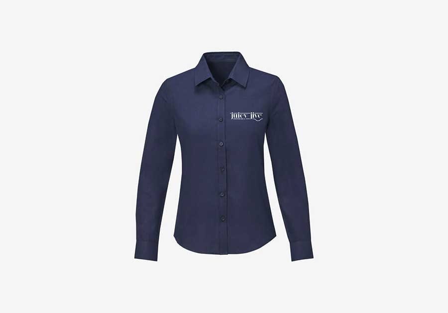 Chemise femme manches longues Pollux-marine