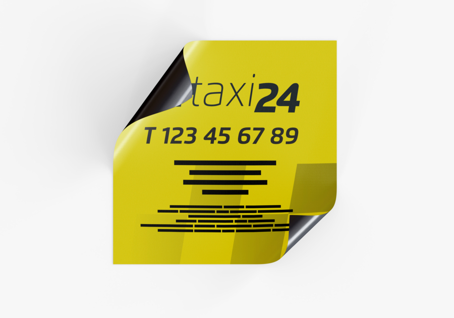 Tarjeta magnética cuadrada taxi24 personalizada