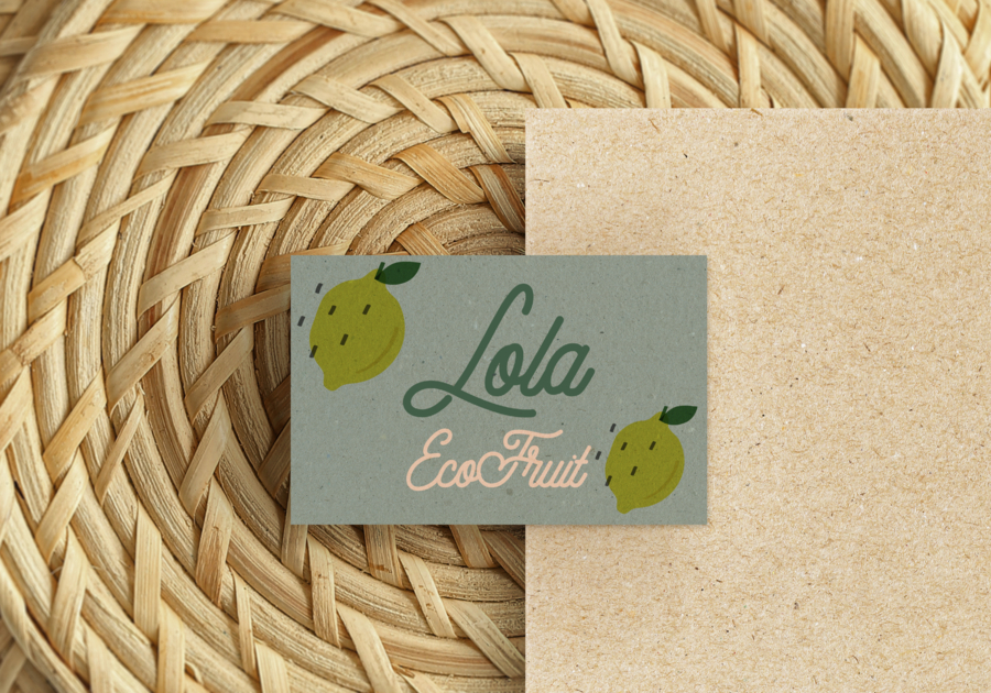 Tarjeta eco lola ecofruit