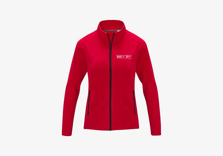 Veste-polaire-femme-Zelus-rouge