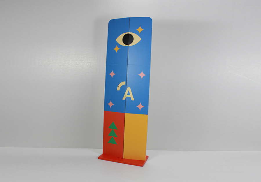 Tótem de cartón plegable swedboard 10 mm