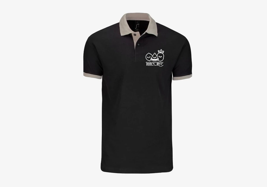 Polo homme Prince de SOL'S® noir/gris clair