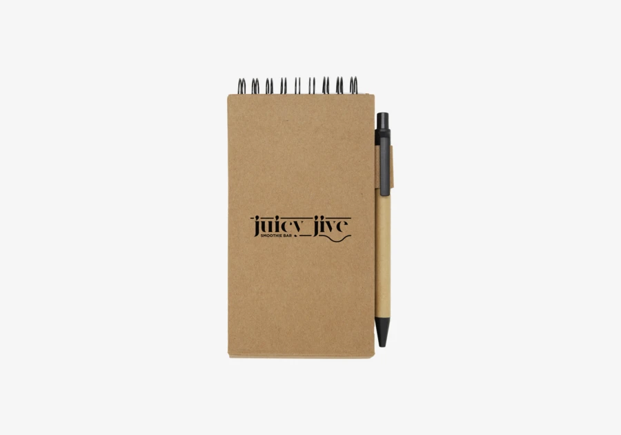 Bloc-notes avec stylo noir Flipper