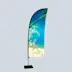 Drapeau plume en fibre de verre
