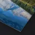 Panneau signaletique interieure dibond panneau rigide dibond avec pelliculage ultrabrillant montagne paysage