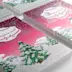 Carte Tarjeta postale finitions spéciales vernis paillette