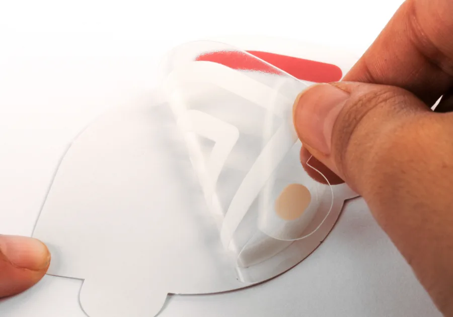 Stickers découpe à la forme transparent
