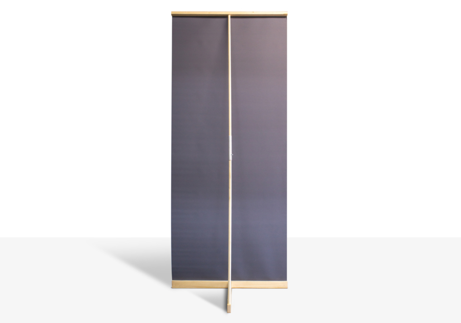 Parte posterior de madera del estandarte l