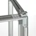 comptoir tissu - Structure en aluminium