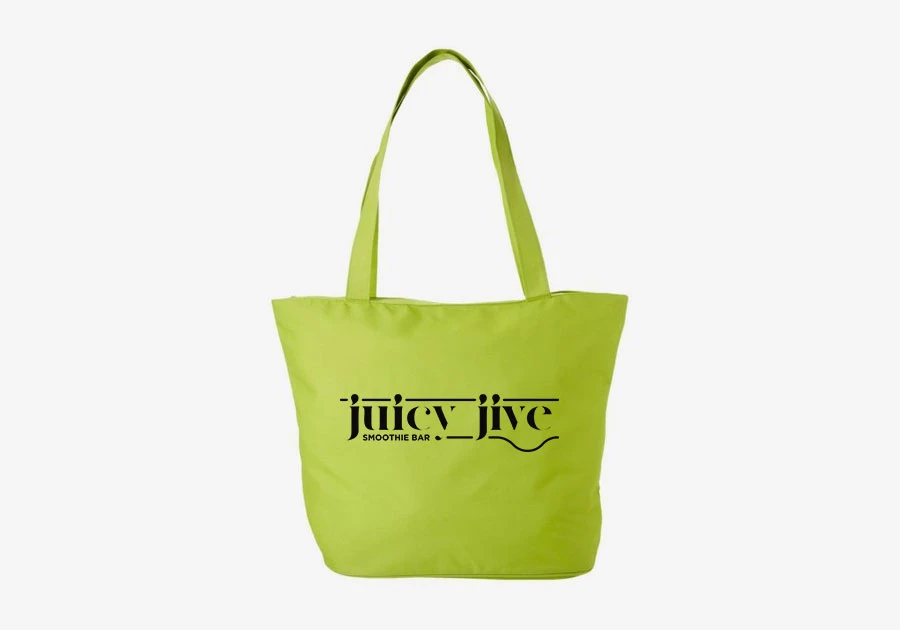 Sac de plage zippé Panama 20L Citrorn vert
