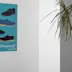 Panneau signaletique interieure dibond pelliculage texturé croco les soulier qui court