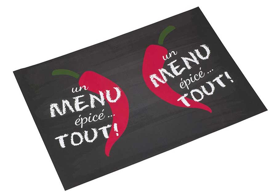 Menu dépliant verso a plat