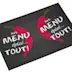Menu dépliant verso a plat