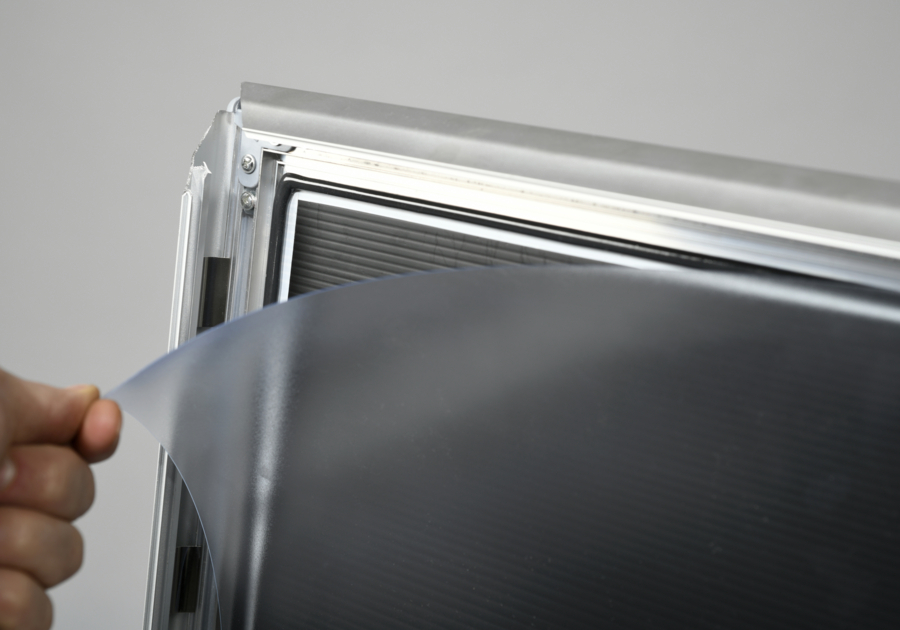 Lámina protectora de PVC para stopper peatones impermeable