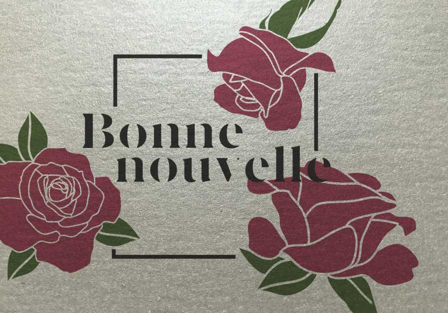 Flyer papier nacré
