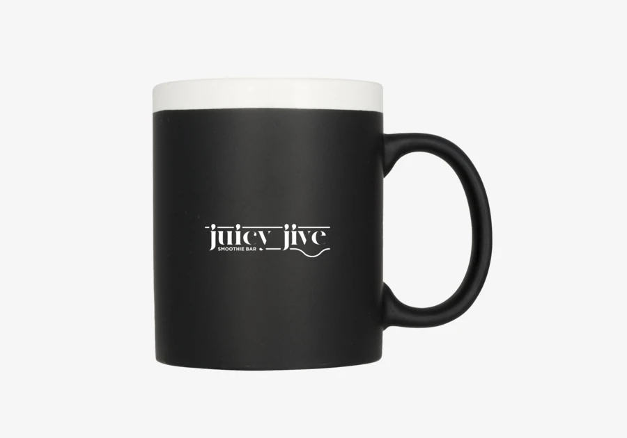 Mug céramique ardoise Chalk-write 33cl