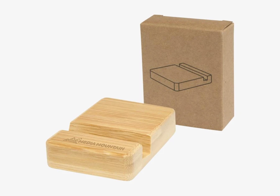 Soporte de bambú para teléfono Ebla