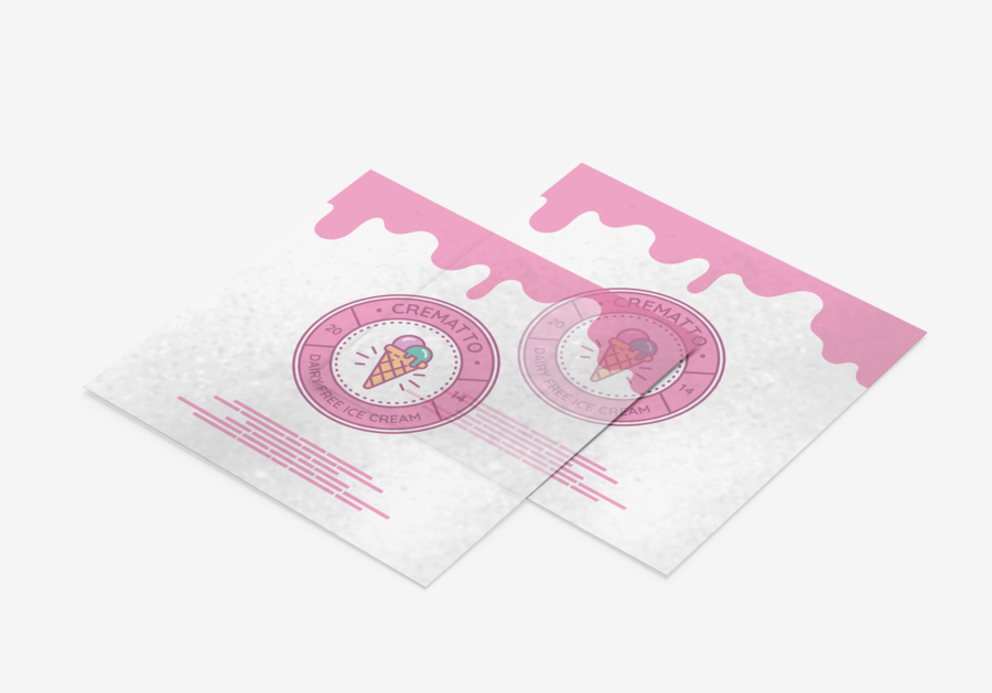 Creación de tarjetas de invitación con papel cuadrado capa transparente cromática