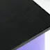Comptoir d'accueil rectangle PVC - Plateau noir