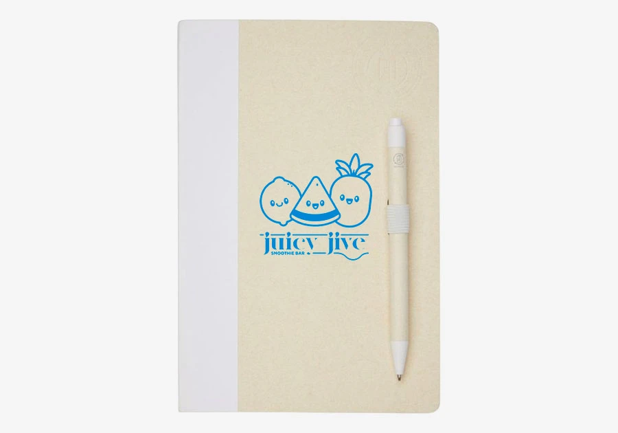 Set cuaderno y bolígrafo reciclado Dairy Dream