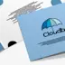 Carton d'invitation carte de voeux 2 volets cloudbrella