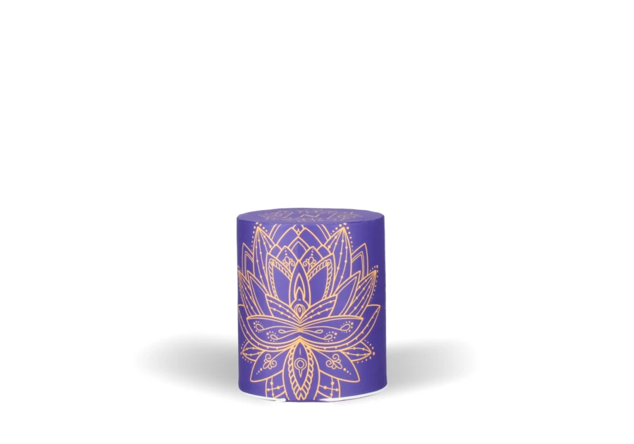 Pouf cylindrique tissu - 39 x 44 cm