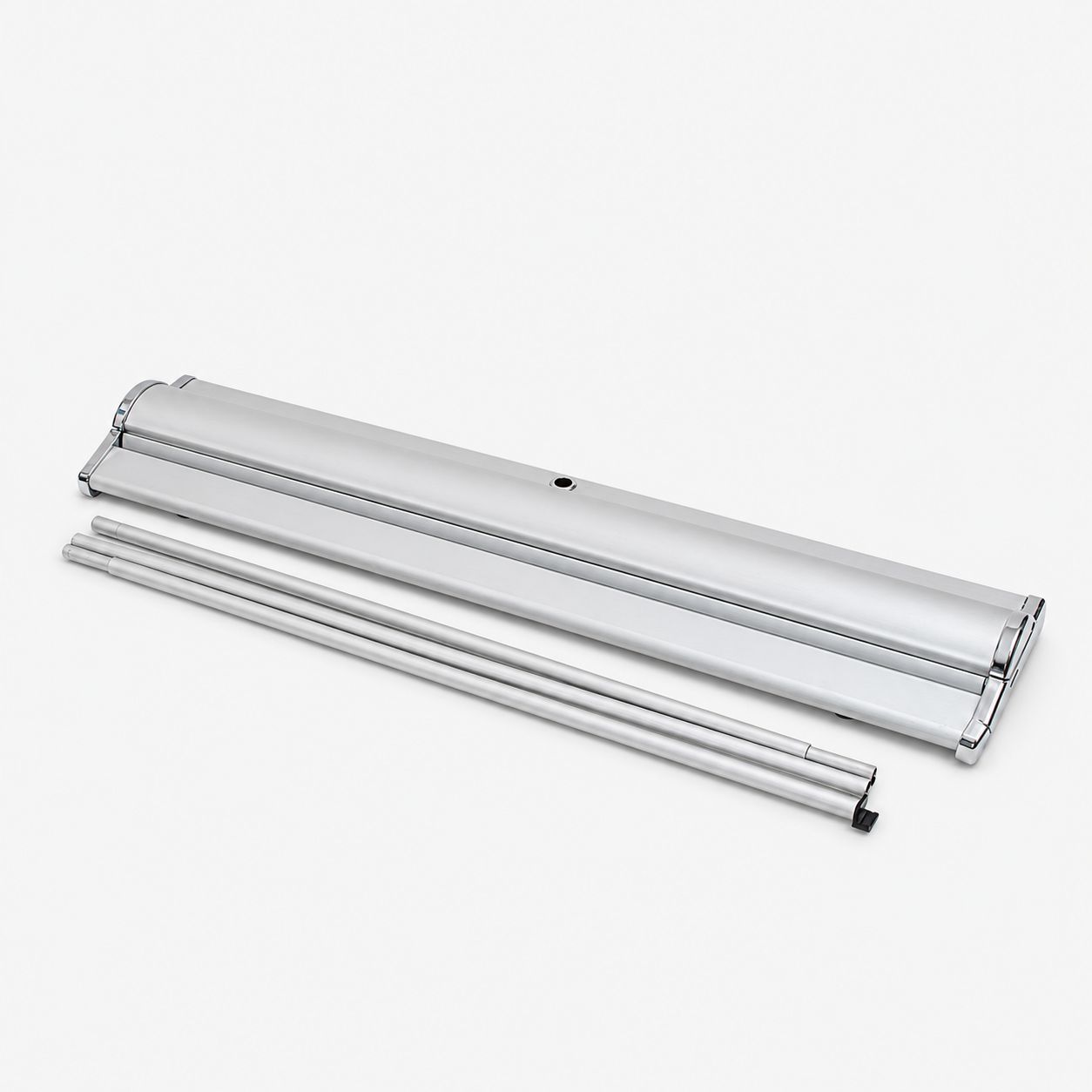 Roll-up de gama alta 85x233: base y mástiles telescópicos