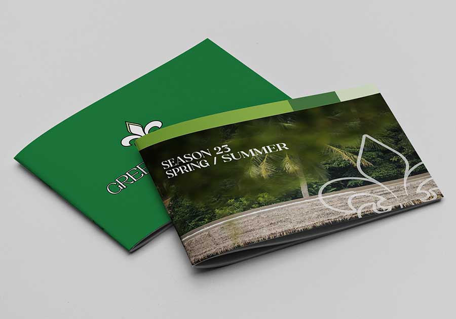 Brochure agrafée recyclée